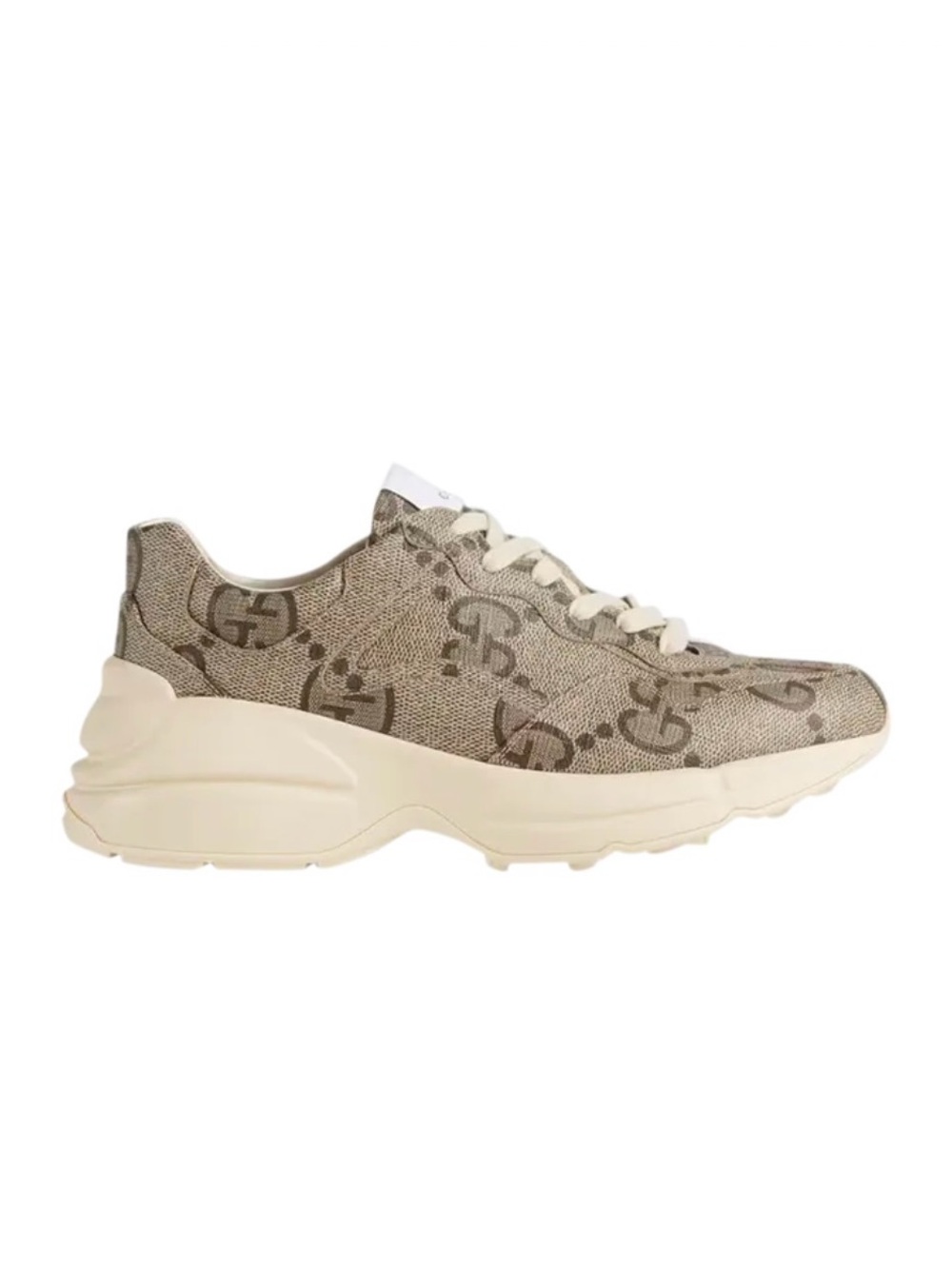 Gucci Beige Monogram Chunky Sneakers